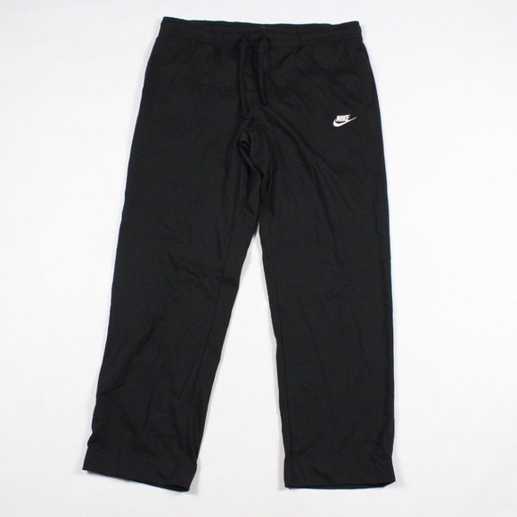 black nike cotton sweatpants